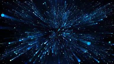 蓝色粒子纵深变换展示渲染AE模板视频的预览图